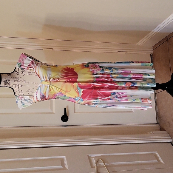 Floral Flowy Flare Dress - Picture 2 of 10